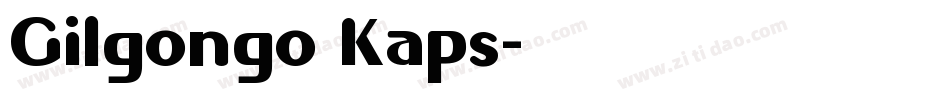 Gilgongo Kaps字体转换